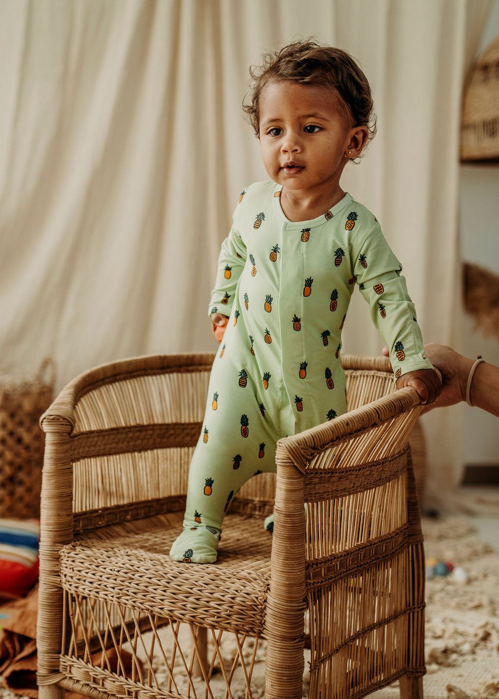 Fine Pineapples Magnetic Sleepsuit