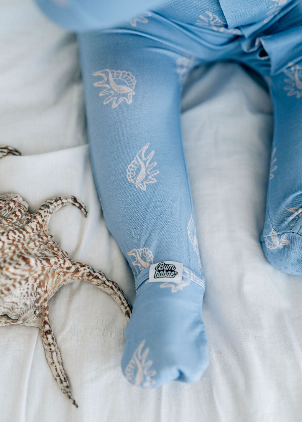 Seashells Magnetic Sleepsuit
