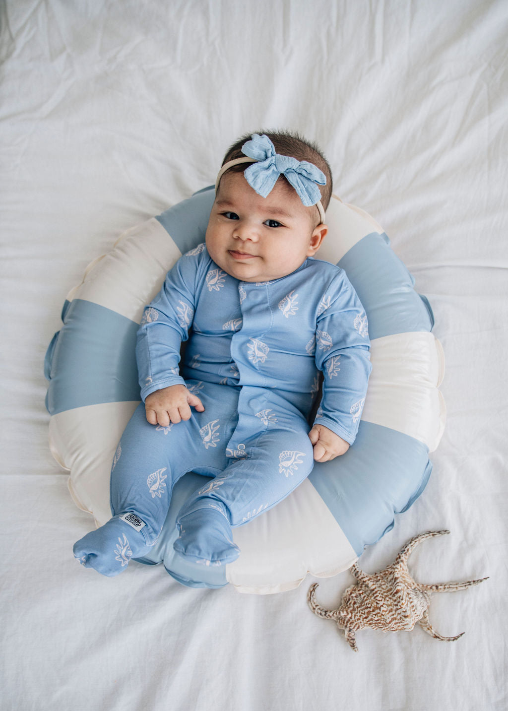 Seashells Magnetic Sleepsuit
