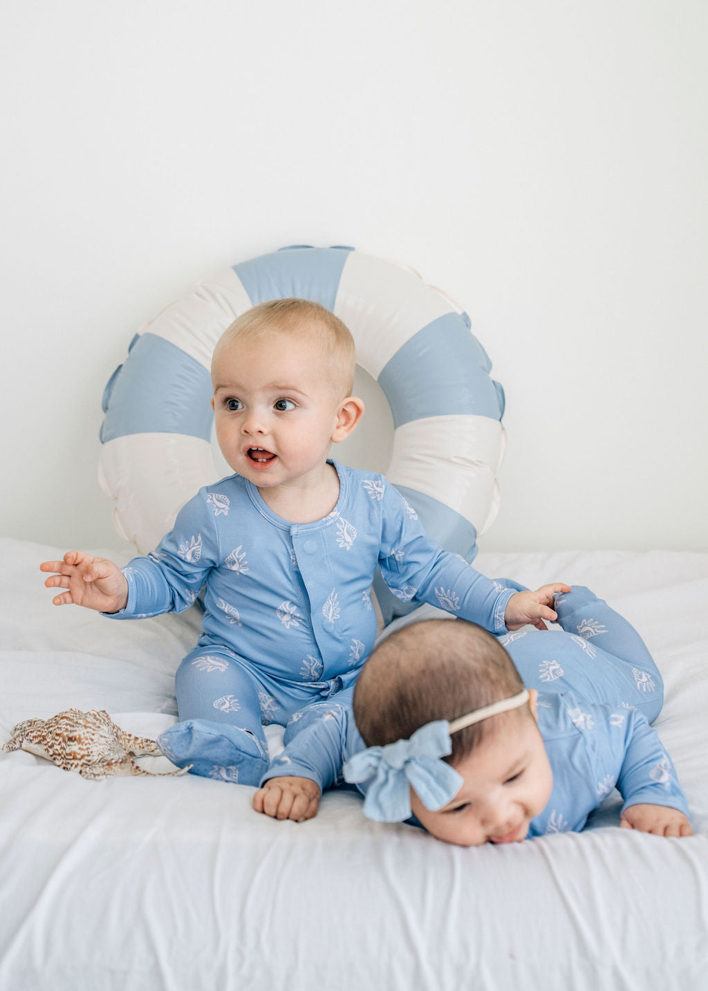 Seashells Magnetic Sleepsuit