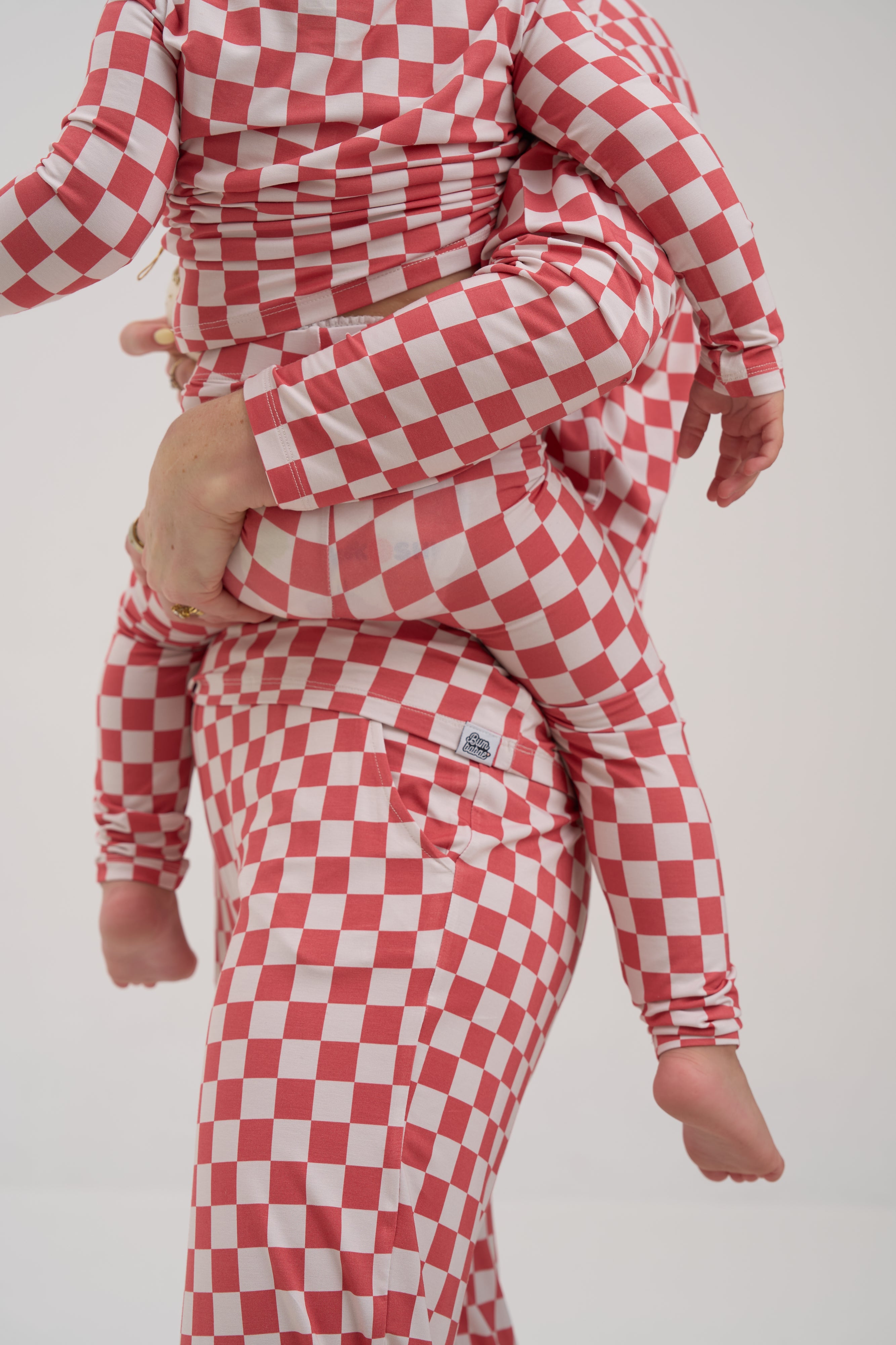 Red Checkers Women Lounge Pants