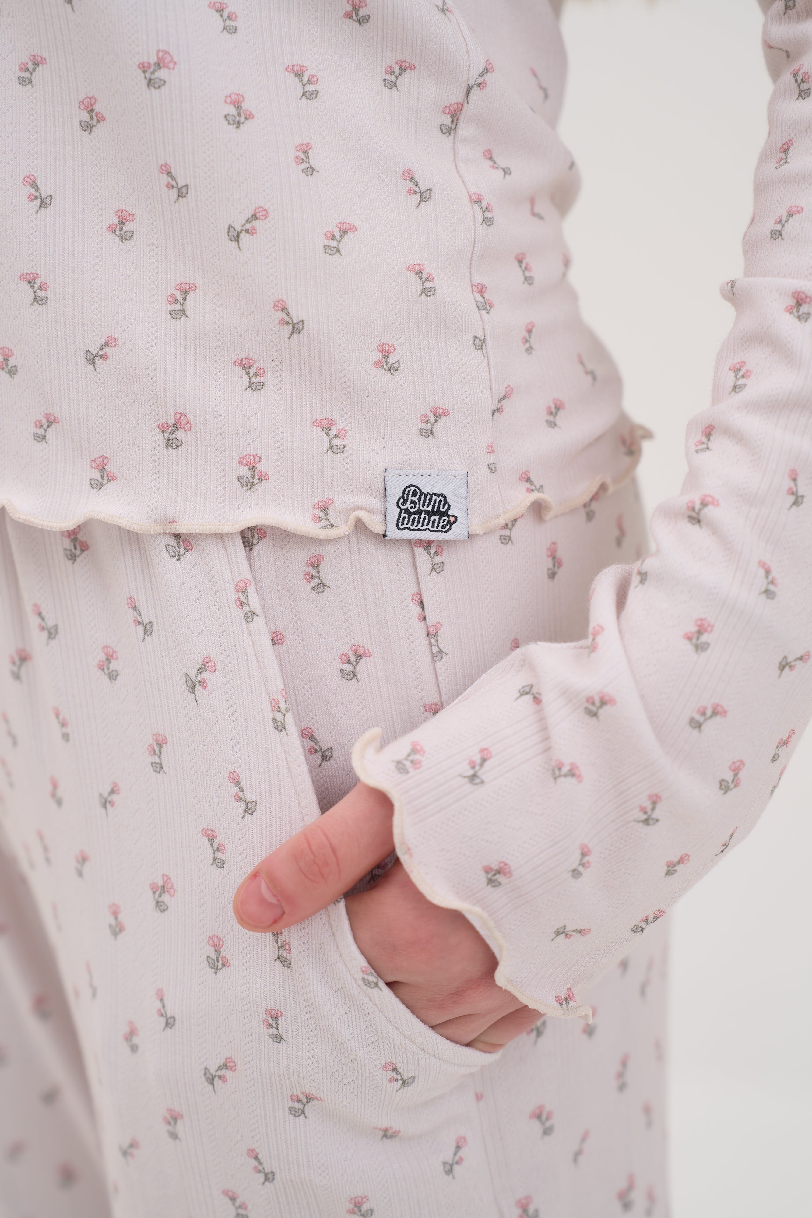 Garden Spray Pointelle Women Lounge Pants