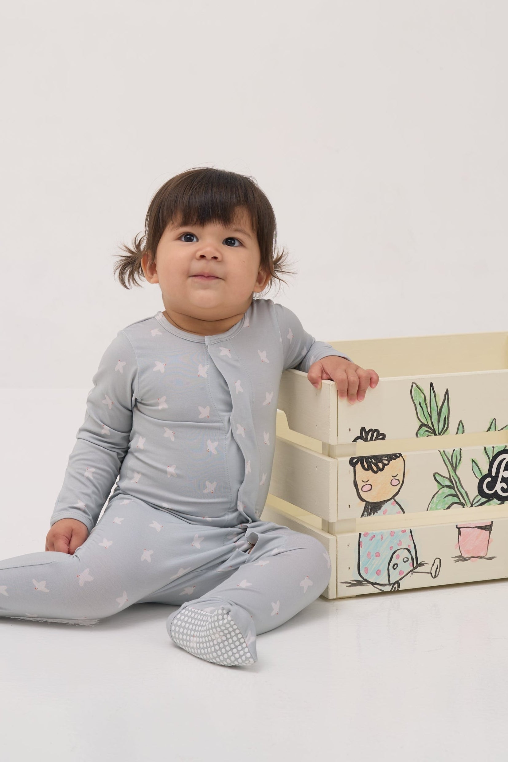 Olive Doves Sleepsuit and Swaddle Set