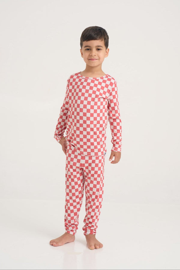 Red Checkers Kids Pyjama Set