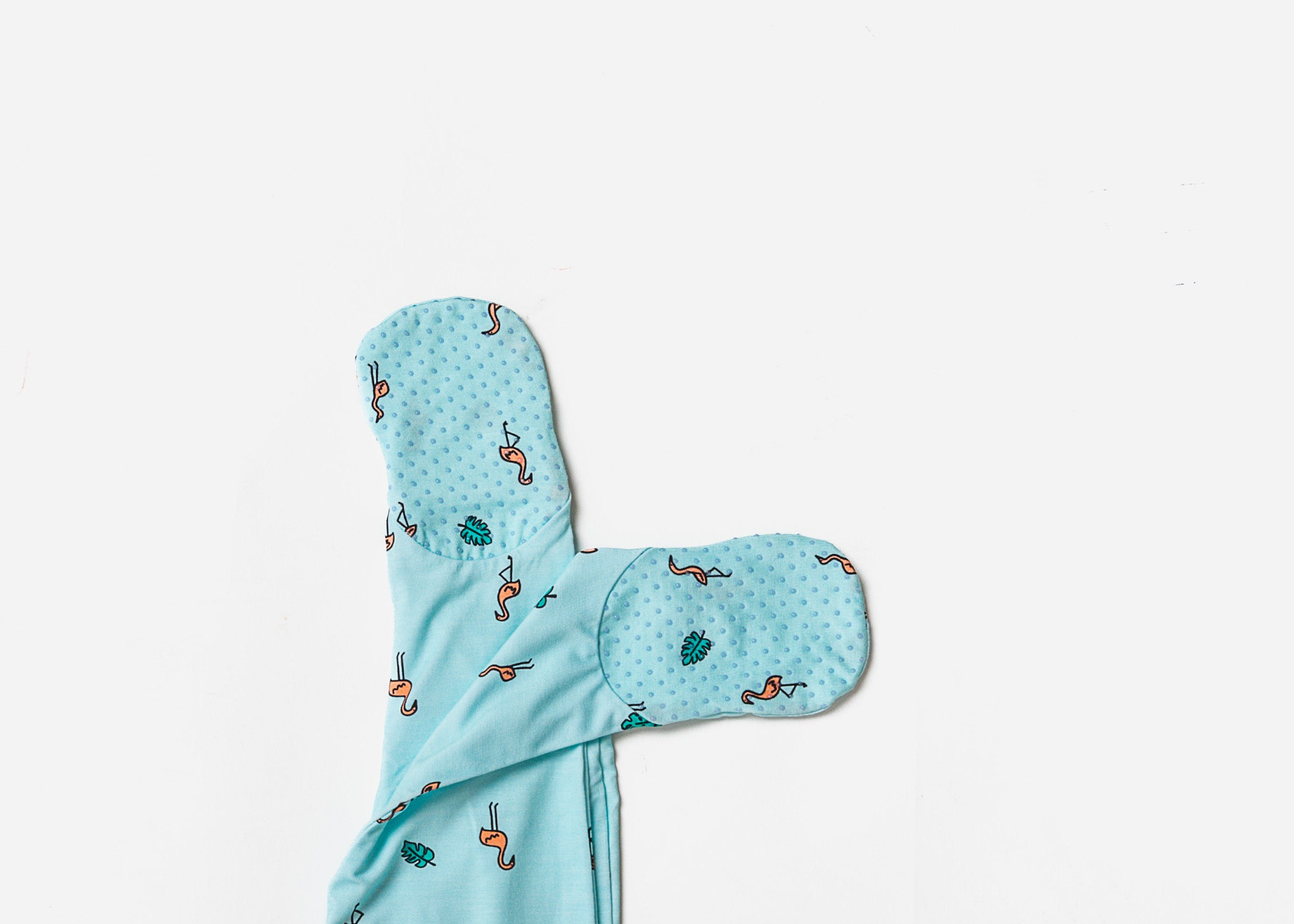 Fluffy Flamingos Magnetic Sleepsuit