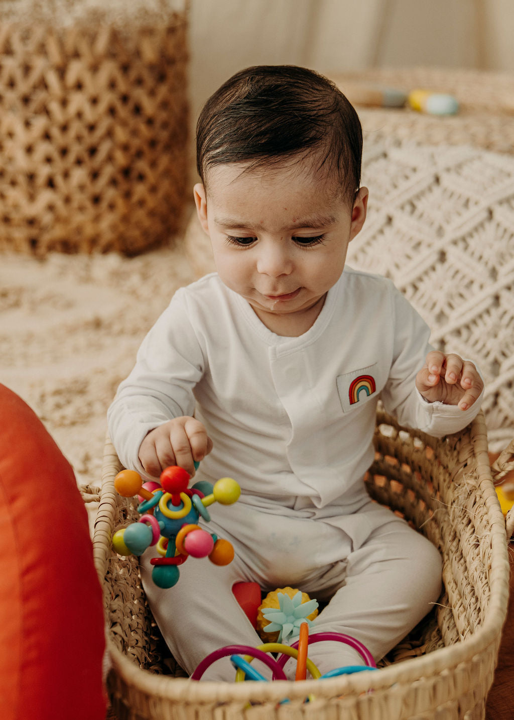 Stamp of Rainbow Magnetic Sleepsuit