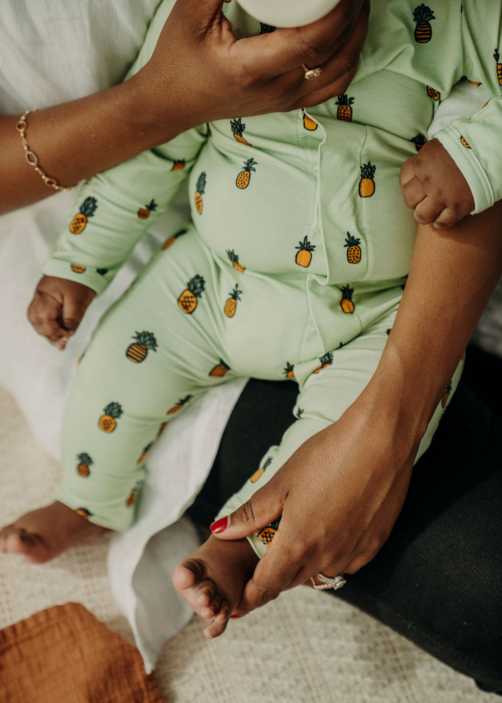 Fine Pineapples Magnetic Sleepsuit