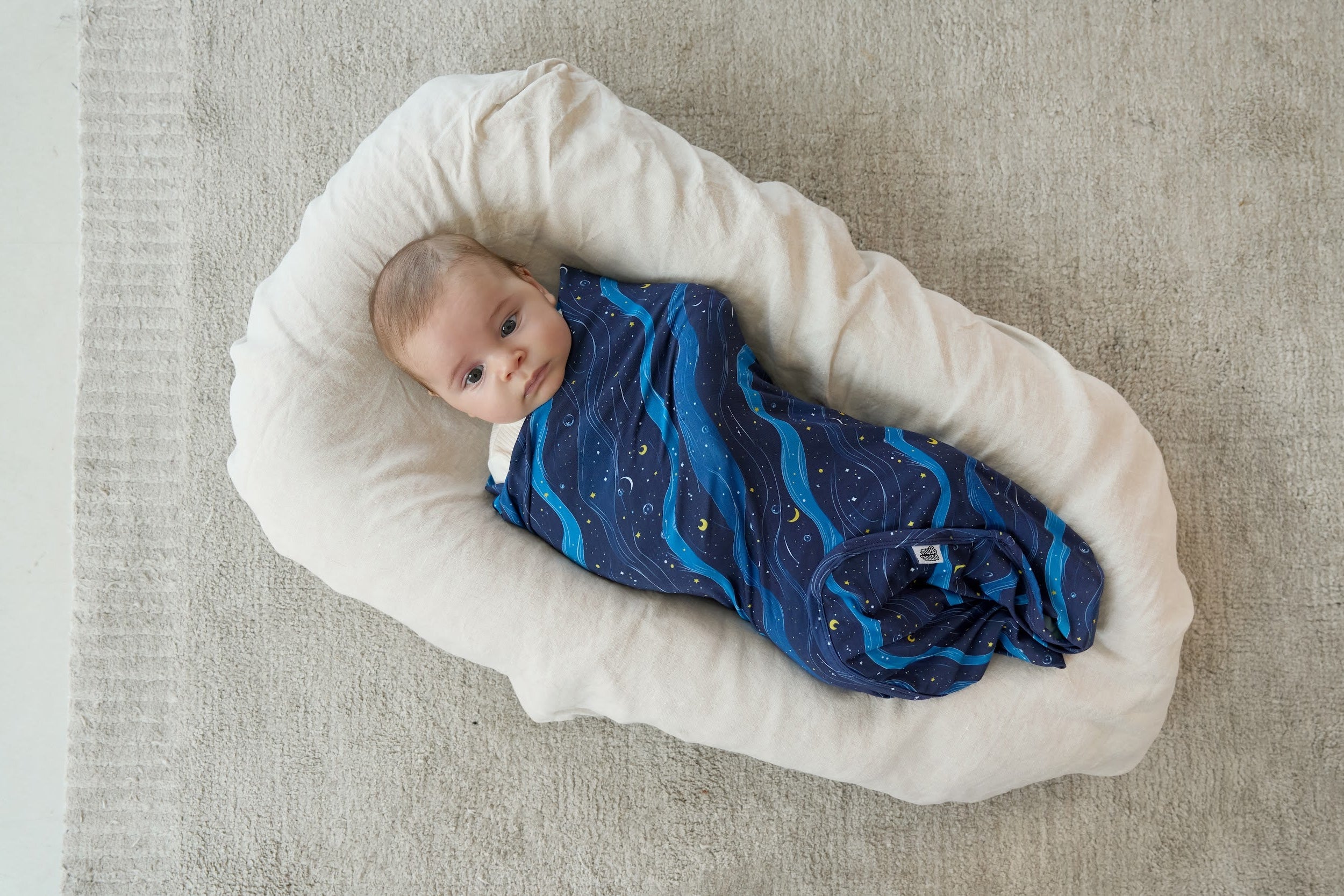 Midnight Waves - Bamboo Swaddle
