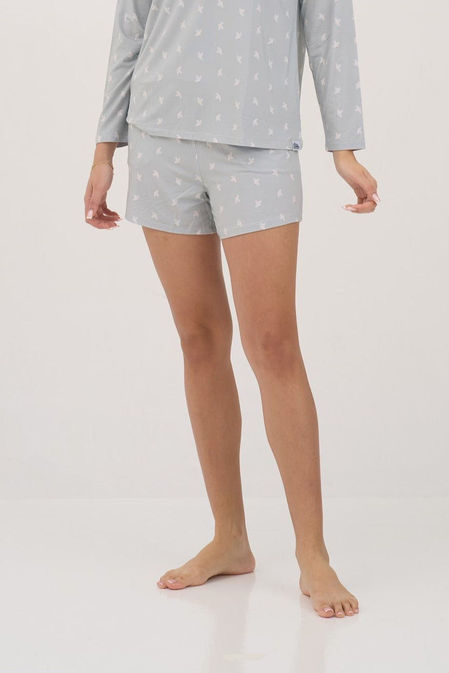 Olive Doves Hipster Women Shorts