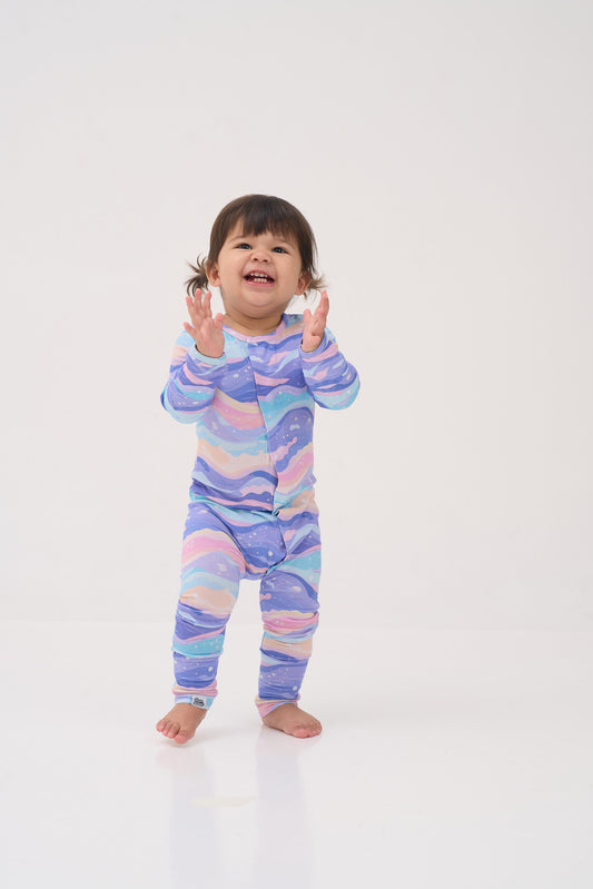 Lavender Dunes Magnetic Sleepsuit