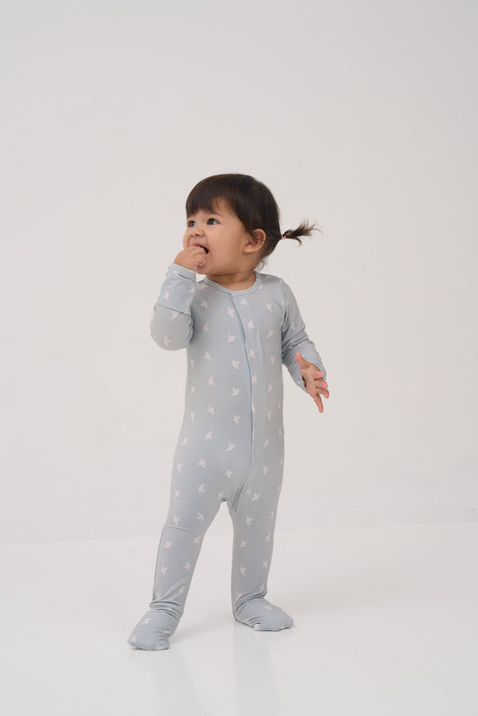 Olive Doves Magnetic Sleepsuit