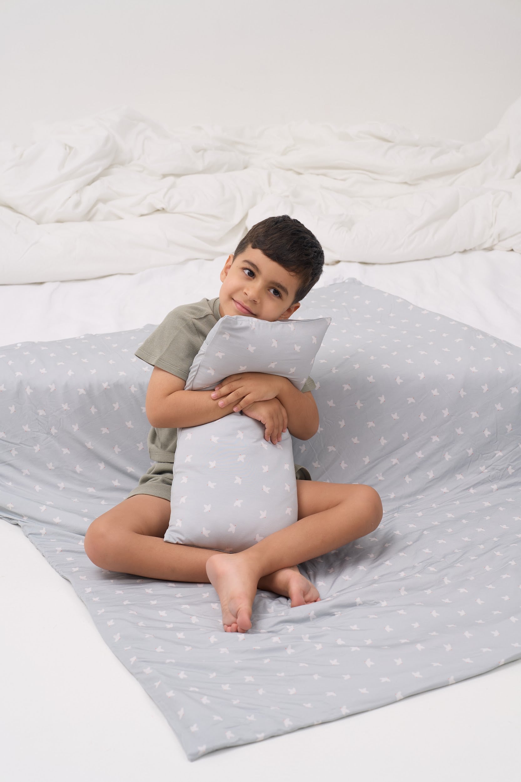 Olive Doves Pillow Case
