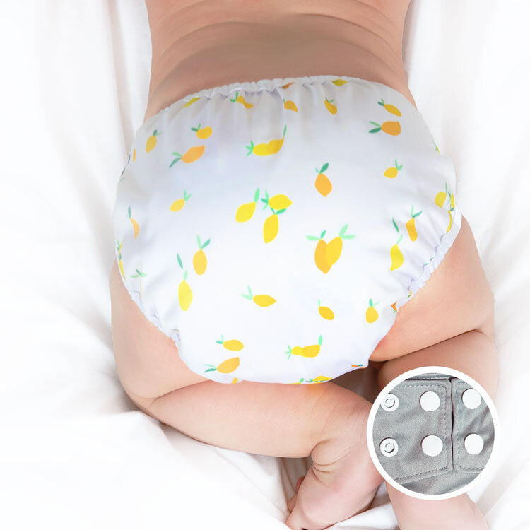LPO - New Born Diaper Cover - Lemons